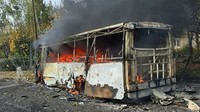 Rusia Serang Bus di Ukraina, 30 Orang Tewas