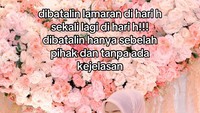 Viral! Kisah Pilu Wanita Batal Lamaran di Hari H, Pihak Pria Malah Menghilang