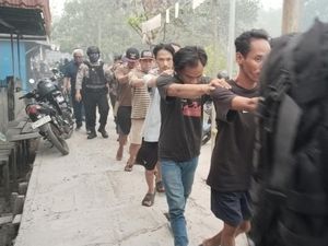 Polisi Gerebek Kampung Narkoba Palangka Raya, Belasan Orang Dibekuk