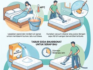 Tak Perlu Digosok, Begini Cara Ampuh Hilangkan Noda-Bakteri di Kasur