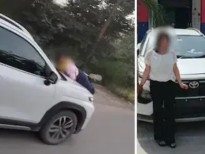 Kepergok Makan Bareng Selingkuhan, Pria Ini Malah Seret Istri di Kap Mobil