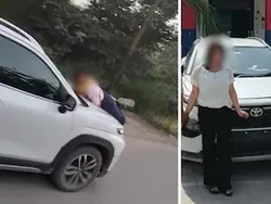 Kepergok Makan Bareng Selingkuhan, Pria Ini Malah Seret Istri di Kap Mobil