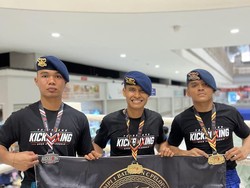Brimob PMJ Raih 2 Emas dan 1 Perak di Tangerang Kickboxing Open Championship