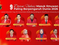9 Ilmuwan Unhas Masuk Daftar Top 2% Scientists Dunia 2026, Ini Nama-namanya