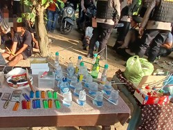 Sarang Narkoba di Deli Serdang Digerebek, 37 Orang Diamankan