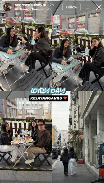 Kehangatan Amanda Rigby dan Putri Andre Taulany di Milan Curi Perhatian Publik