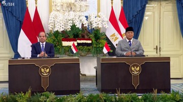 Prabowo dan Presiden Mesir Kecam Permukiman Ilegal Israel di Palestina