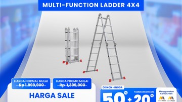 Merapat! Tangga Multifungsi Diobral di Transmart Full Day Sale