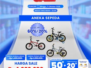 Transmart Full Day Sale! Beli Sepeda Jadi Semurah Ini