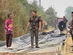 Pemkab Merangin Fokus Perbaikan Jalan Mampun Baru-Pulau Tujuh