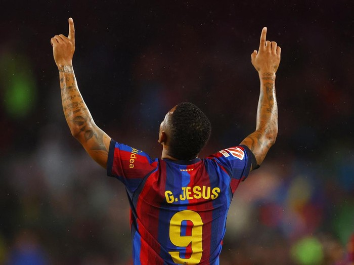 Ketajaman Maksimal Gabriel Jesus di Barcelona: Efisiensi Sempurna di Depan Gawang (3)