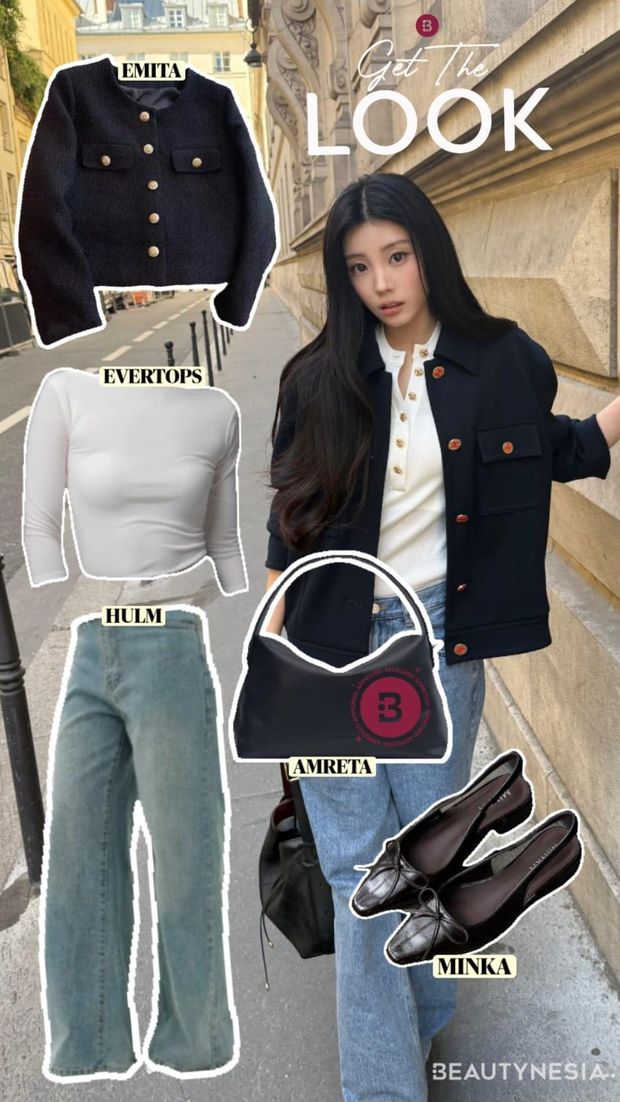 Get The Look: Inspirasi Gaya Casual Chic ala Wonhee ILLIT