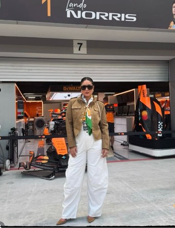 Gaya Kareena Kapoor Tampil Santai Tapi Mewah di F1 Grand Prix Singapura