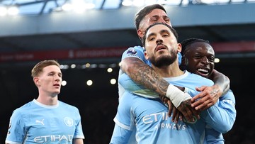 Hasil Liga Inggris Tadi Malam: Man City Bantai Liverpool di Anfield