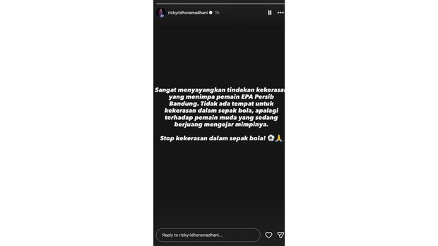 Rizky Ridho instgram story Rizky Ridho instgram story