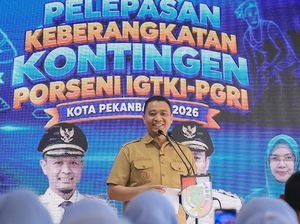 Lepas 65 Guru Ikuti Porseni, Wawalkot Pekanbaru Optimis Kontingen Ukir Prestasi