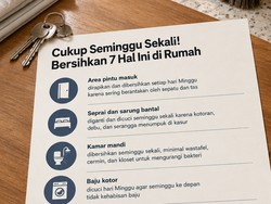 Infografis: 7 Hal di Rumah Minimal Dibersihkan Seminggu Sekali