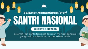 65 Kata-kata Hari Santri 2026 untuk Ucapan hingga Caption Medsos