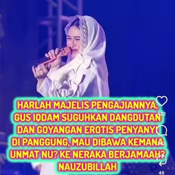 Goyang Erotis Biduan di Harlah Mejelis Pengajian Gus Iqdam Tuai Hujatan