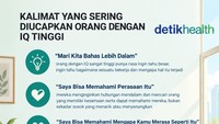 Infografis: 4 Kalimat yang Sering Diucapkan Orang dengan IQ Tinggi