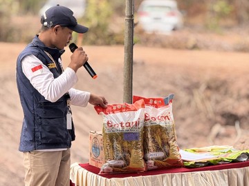 IPB dan Kementrans Coba Varietas Padi Hemat Air di Kawasan Transmigrasi Salor
