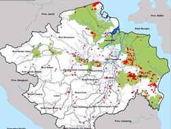 Hotspot Sumsel Capai 1.324, Terbanyak Menyebar di Kabupaten OKI
