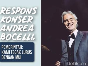 Respons Konser Andrea Bocelli, Pemerintah: Kami Tegak Lurus dengan MUI