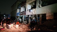 TKP Ledakan di Pasar Cimanggis Tangsel Tempat Penyimpanan Buah