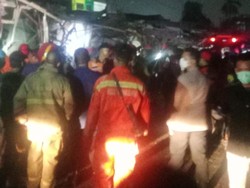 Sejumlah Ruko Hancur Imbas Ledakan di Pasar Cimanggis Tangsel