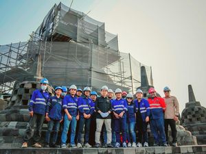 Menbud Pastikan Pemugaran Yasti & Mahastupa Candi Sesuai Kaidah Konservasi