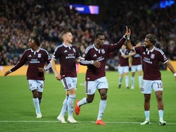Aston Villa sementara duduk di peringkat ketiga klasemen Liga Champions dengan enam poin dari dua laga (Action Images via Reuters/Andrew Boyers)