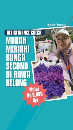 detikfinance Check: Murah Meriah! Bunga Second di Rawa Belong Mulai Rp 5 Ribuan Aja
