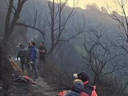 Polisi Olah TKP Karhutla Bromo yang Tewaskan 3 Orang