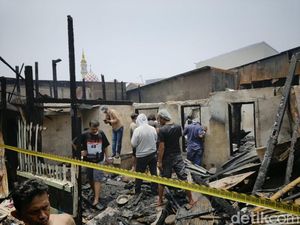 Kebakaran Hanguskan Rumah di Jalan Rappokalling Utara 1 Makassar