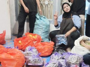 Dapur MBG Parepare Libur Imbas Kabut Asap, Buah-Sayur Dibagi Gratis