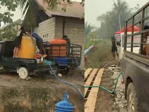 4 Bulan Krisis Air, 500 KK di Kobar Bergantung pada Bantuan Air Bersih