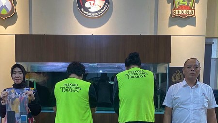 2 Pengedar Narkoba di Peneleh Surabaya Ditangkap, 5 Paket Sabu Disita