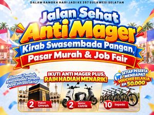 Gubernur Sulsel Siapkan Voucher Belanja Rp 50 Ribu di Jalan Sehat-Pasar Murah
