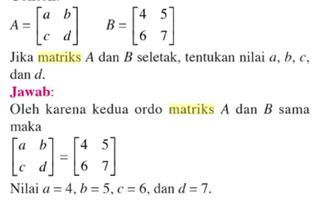 Contoh matriks