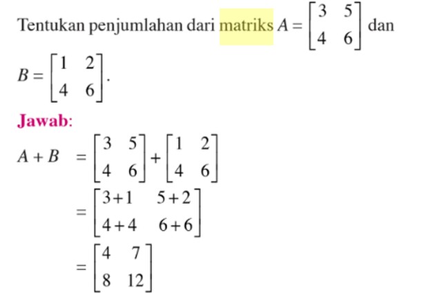 Contoh matriks