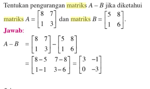 Contoh matriks