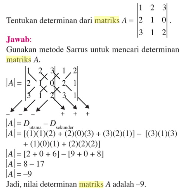 Contoh matriks