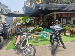 Serunya Rey Savero dan Diva Gracia Motoran Bareng Mak Vera Keliling Jakarta