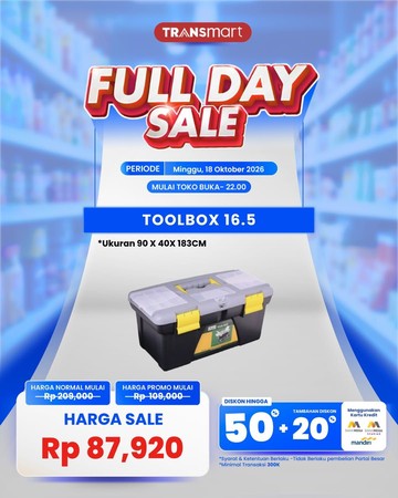 Transmart Full Day Sale Obral Toolbox Cuma Rp 87.000an