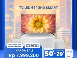 TV LED 65 Inci Mulai Rp 7,9 Jutaan di Transmart Full Day Sale