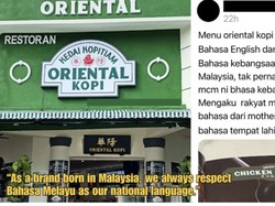 Menu Tak Pakai Bahasa Melayu, Kopitiam di Malaysia Ini Diprotes Netizen