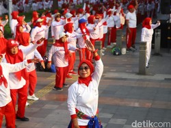 Jaga Kesehatan Jantung, YJI Gelar Senam Jantung Sehat di CFD Jakarta