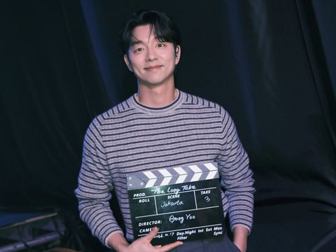 Gong Yoo Gong Yoo untuk fan meeting The Long Take 2026 di Istora Senayan Jakarta, Indonesia, Sabtu (17/10).