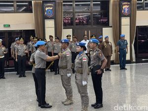 Pasukan Garbha FPU 7 Minusca Terima Lencana Kehormatan dari Prabowo