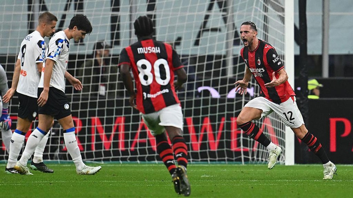 Perayaan gol Adrien Rabiot ke gawang Atalanta. (Foto: Getty Images/Mattia Ozbot)